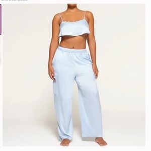 Skims Bridal Cargo Pants in Glacier Blue